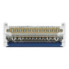 配電ブロック 端子台 4x15回路 125A 500V DINレール TH-35対応 白青 電気設備 ORNO OR-LZ-8202/15