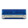 配電ブロック 端子台 4x15回路 125A 500V DINレール TH-35対応 白青 電気設備 ORNO OR-LZ-8202/15