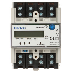 3상 120A DIN 레일 LCD kWh 전력량계 ORNO OR-WE-507