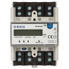 三相电能表 120A DIN导轨 LCD kWh 电能分表 ORNO OR-WE-507