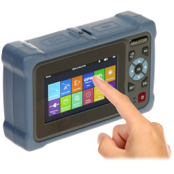 Refletômetro Óptico OTDR Medidor de Potência Fonte de Luz VFL Testador LAN 1310/1550nm 100km Tela Sensível ao Toque Delta Fiber 