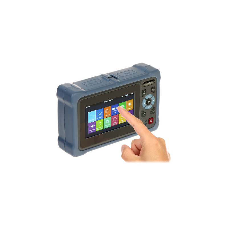 Optical Time Domain Reflectometer OTDR Power Meter Light Source VFL LAN Tester 1310/1550nm 100km Touchscreen Delta Fiber OTDR-XK