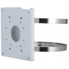 Suporte de poste para câmeras de monitoramento CCTV branco alumínio montagem externa robusta adaptador de mastro DAHUA PFA156