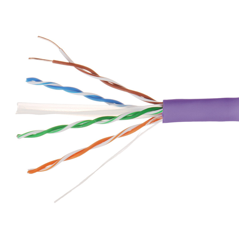 UTP keerdpaar 6. kategooria lilla LSZH 305m LAN võrgukaabel vask Cu 100% vask Gigabit Ethernet DAHUA PFM923I-6UN-CD-PURPLE