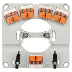 Boîte de dérivation encastrée pour appareils électroménagers 5x6mm2 IP40 connecteur rapide pour cuisinière plaque induction blan