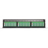 Patch panelis RJ-45 48 porti 1U 19 collas UTP Cat.5e Krone melns tīkla kabeļu organizators Delta Network PP-48/RJ/C