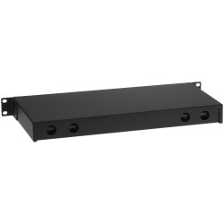 Optický rozvádzač 1U 19 palcov 24 portov SC Simplex LC Duplex výsuvná zásuvka čierny patchpanel LWL Delta Fiber PPO-1U/24