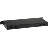 1U 19 inch Fiber Optic Patch Panel 24 Port SC Simplex LC Duplex Sliding Drawer Black Delta Fiber PPO-1U/24