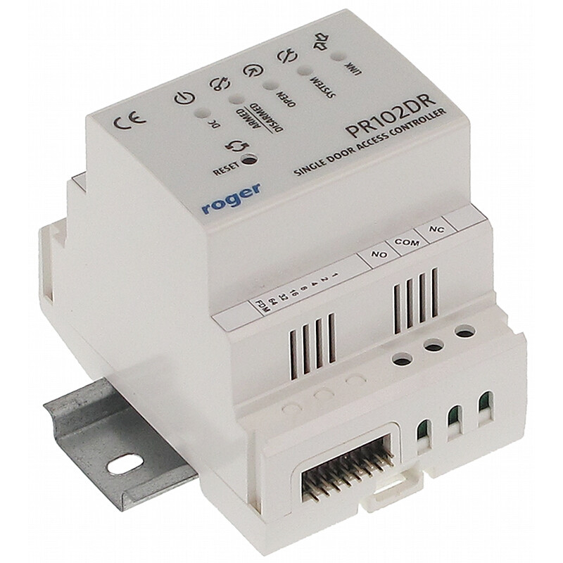 RS-485 RACS Access Controller DIN Rail Support for 2 PRT Readers 4000 Users Security System ROGER PR102DR