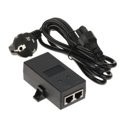Пасивен PoE захранващ адаптер 24V 24W Gigabit Ethernet 10/100/1000 Mbps PoE инжектор Mode B Schuko TELTONIKA PR324EUB