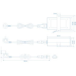 Passzív PoE tápegység 24V 24W Gigabit Ethernet 10/100/1000 Mbps PoE Injector Mode B Schuko TELTONIKA PR324EUB