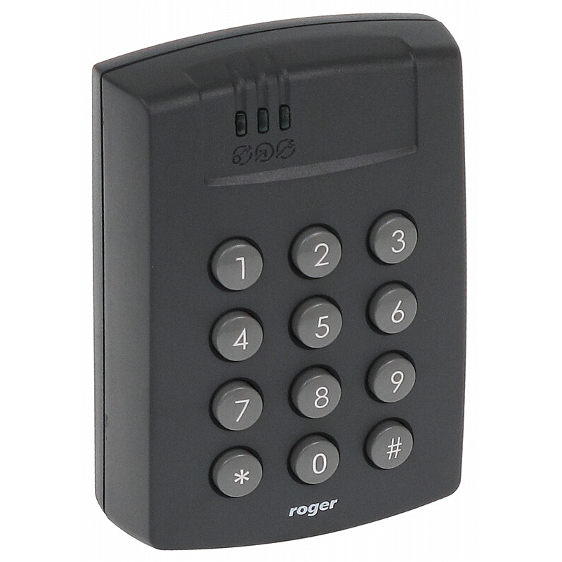 Kültéri RFID 125kHz beléptető vezérlő numerikus billentyűzettel RS-485 RACS rendszer közelségi olvasó ROGER PR612