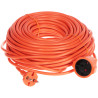 单插口花园建筑延长线 橙色 30米 2x1.5mm 2500W 10A IP20 坚固卷盘电缆 Blow PS-2X1.5-30M/ORANGE