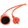Single socket garden and construction extension cord orange 30m 2x1.5mm 2500W 10A IP20 robust coiled cable Blow PS-2X1.5-30M/ORA
