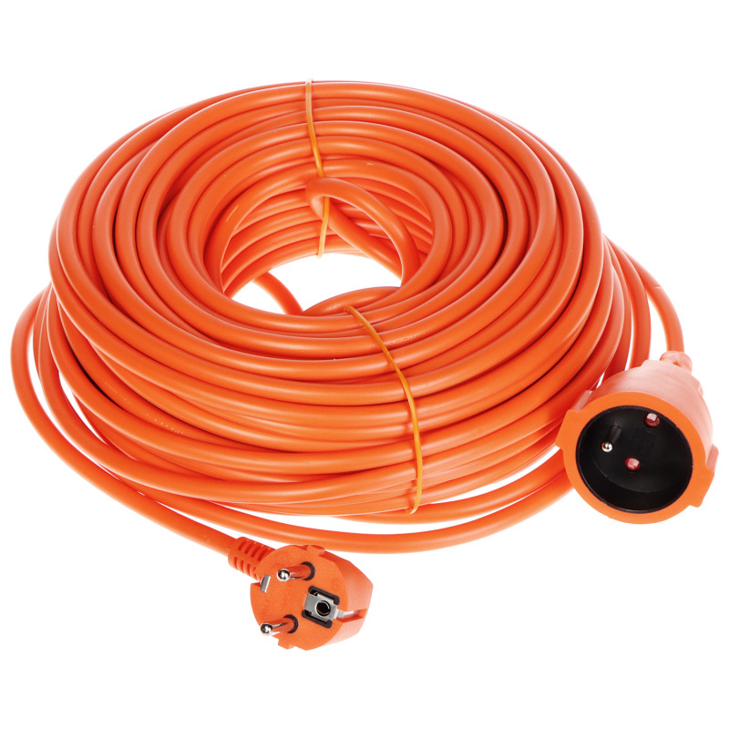Kerti építési hosszabbító földeléssel 30m 3x1.5mm2 narancssárga vastag erős 16A 3680W Blow PS-3X1.5-30M/ORANGE