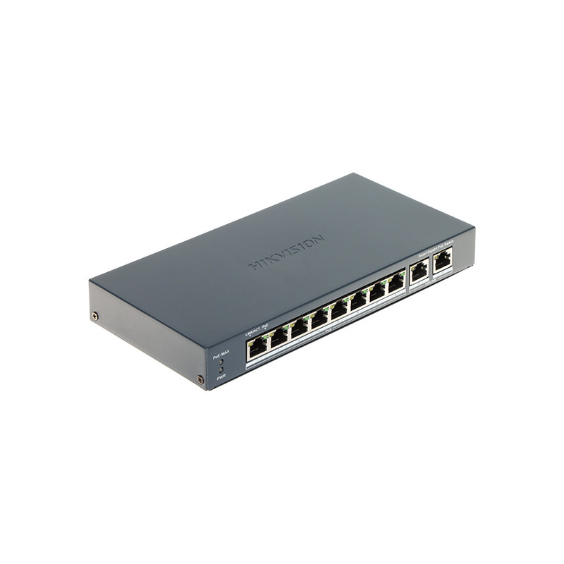 2개의 업링크 포트를 갖춘 8포트 관리형 1000Mbps PoE 스위치 Hikvision DS-3E1510P-EI