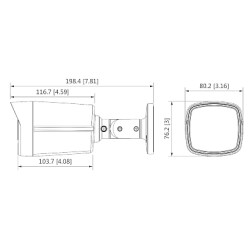 AHD HD-CVI HD-TVI PAL 1080p 3.6 mm Camera DAHUA HAC-HFW1231TLM-I6-A-