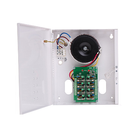 ספק כוח AC בעל 8 ערוצים 24V/27V במארז מתכת שנאי Pulsar PSAC-08246