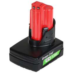 Akumulators elektroinstrumentiem 12V 6Ah Li-Ion aizstājējs Milwaukee M12 Green Cell PTML12V6-GC