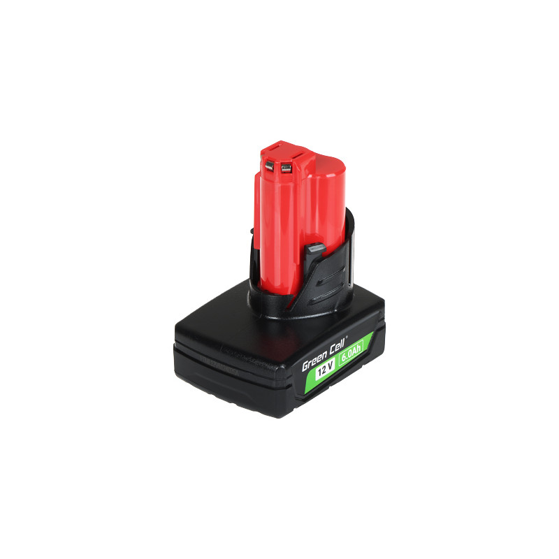 Elektrinių įrankių akumuliatorius 12V 6Ah Li-Ion Milwaukee M12 pakaitalas Green Cell PTML12V6-GC