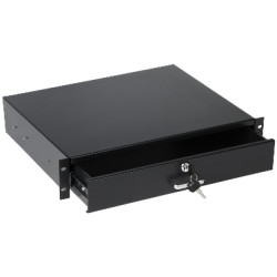 19 inch 2U drawer for RACK cabinet lockable with a key Pulsar RAS-R2