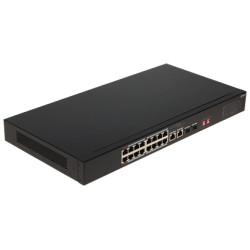 Priemyselný PoE prepínač 16-portový SFP DAHUA S3218-16ET-135