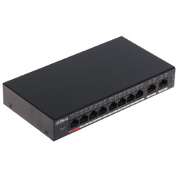Switch PoE de escritorio de 8 puertos 10/100M con 2 puertos Uplink 10/100/1000M Dahua S4100-8ET2GT-96-C