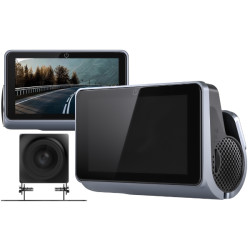 Gravador de vídeo para automóvel 1080p com câmara de marcha-atrás, Wi-Fi, GPS e ecrã tátil de 3 polegadas DAHUA S6