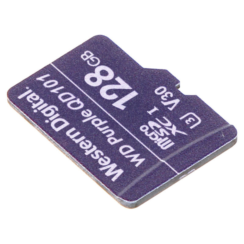 Карта пам'яті microSD UHS-I SDXC 128 ГБ для моніторингу 24/7 Western Digital SD-MICRO-10/128-WD