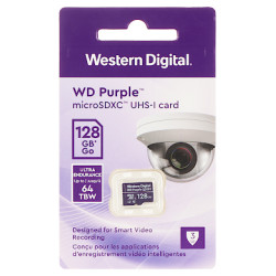Карта пам'яті microSD UHS-I SDXC 128 ГБ для моніторингу 24/7 Western Digital SD-MICRO-10/128-WD
