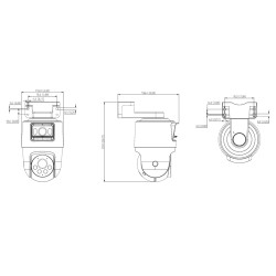 Išorinė PT IP kamera WizSense Smart Dual Light 1080p 4 mm DAHUA SDT2A200-2F-NB-A-PV