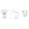 PT IP-kamera utomhus WizSense Smart Dual Light 1080p 4 mm DAHUA SDT2A200-2F-NB-A-PV
