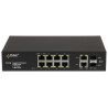 8포트 10/100/1000 Mbps PoE 스위치 및 2개 SFP 업링크 포트 Pulsar SFG-108