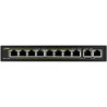 10포트 PoE 스위치 8x PoE+ 10/100/1000 Mbps 2x 업링크 96W Pulsar SG-108