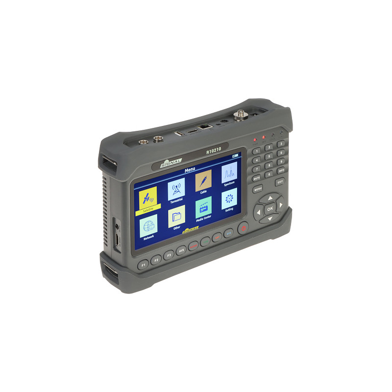 TV SAT Signalmessgerät DVB-T T2 DVB-S S2 DVB-C mit 7 Zoll Display und Spektrumanalysator SIGNAL ST-6986