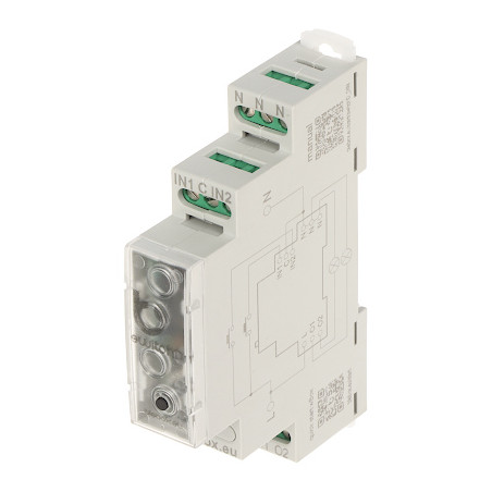 Διπλός έξυπνος διακόπτης Wi-Fi 230V AC για τοποθέτηση σε ράγα DIN BleBox SWITCHBOX-D-DIN/BLEBOX