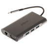 Daudzfunkcionāls USB-C adapteris TC39 3xUSB-A HDMI VGA RJ45 PD 100W DAHUA TC39