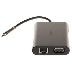 อะแดปเตอร์มัลติฟังก์ชัน USB-C TC39 3xUSB-A HDMI VGA RJ45 PD 100W DAHUA TC39