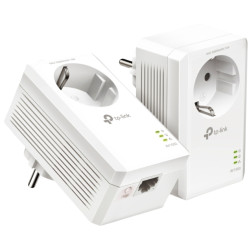 Powerline 1000 Mbps starterskit met stopcontact en Gigabit Ethernet poort TP-LINK TL-PA7017P-KIT