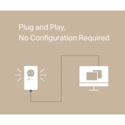 Стартовий комплект Powerline 1000 Мбіт/с з електричною розеткою та портом Gigabit Ethernet TP-LINK TL-PA7017P-KIT