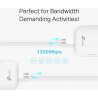 Powerline 1300 Mbps netwerkadapter met stopcontact TP-LINK TL-PA8010P-KIT