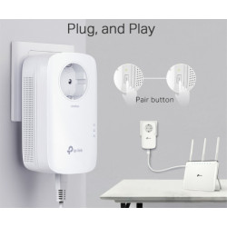 Powerline 1300 Mbps netwerkadapter met stopcontact TP-LINK TL-PA8010P-KIT
