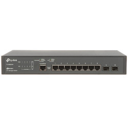 8-porters Gigabit Ethernet-nettverkssvitsj med 2 SFP Uplink-porter TP-LINK TL-SG3210