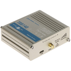 Gateway 4G/LTE industrial Gigabit Ethernet com suporte para protocolos Modbus, DLMS, DNP3, OPC UA Teltonika TRB140