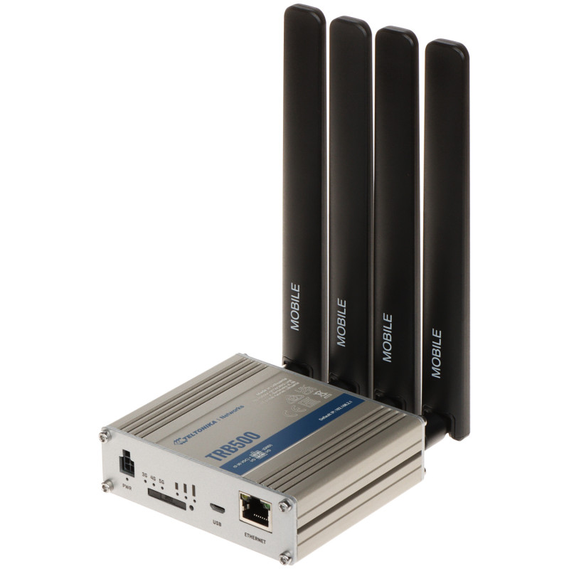 Teltonika TRB500 5G gateway - Industriel LTE/5G router med Gigabit Ethernet-port Teltonika TRB500