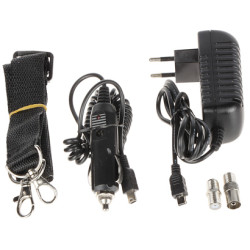 Mesurador universal de senyal TV/SAT DVB-T/T2 DVB-S/S2 DVB-C/C2 amb pantalla LCD i funda Amiko TSC-1270