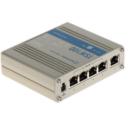 Switch industrial PoE cu 5 porturi 4xPoE+ 10/100/1000 Mbps Teltonika TSW100