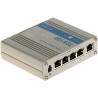 5 prievadų pramoninis PoE jungiklis 4xPoE+ 10/100/1000 Mbps Teltonika TSW100