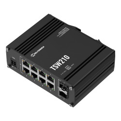Industriële switch met 8 poorten en 2 SFP-poorten Teltonika TSW210