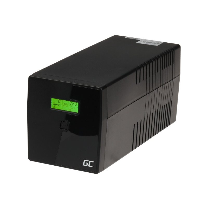 Sursă UPS 1000 VA Power Proof Line-Interactive AVR cu afișaj LCD și undă sinusoidală pură Green Cell UPS08